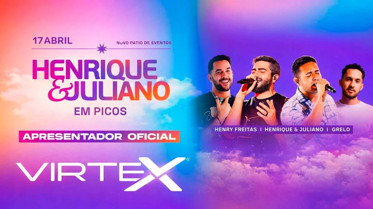 VirteX marca presença como patrocinadora oficial no show de Henrique & Juliano em Picos