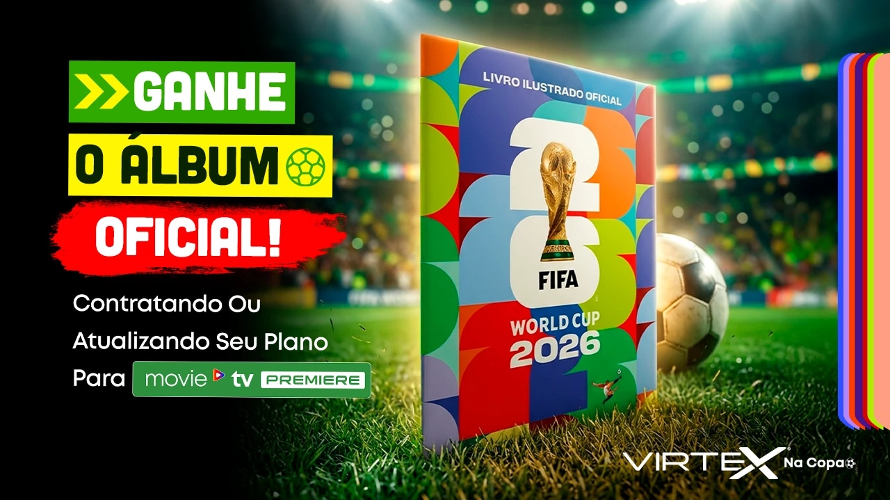 Imagem para o post: A Copa do Mundo invadiu a VirteX: clientes novos e atuais podem ganhar álbum ilustrativo oficial e aproveitar um espaço exclusivo para troca de figurinhas!